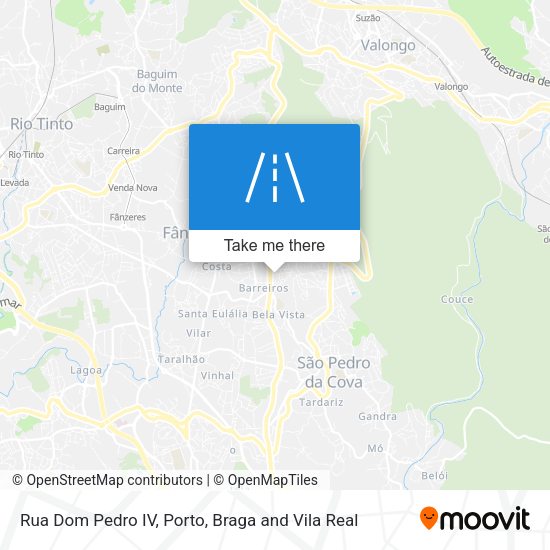 Rua Dom Pedro IV mapa