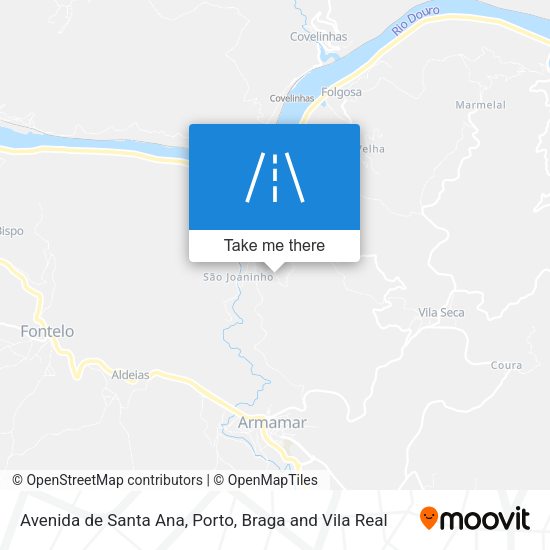 Avenida de Santa Ana mapa