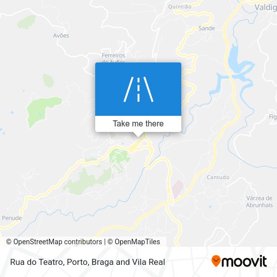 Rua do Teatro mapa