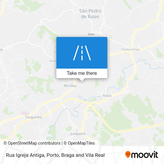 Rua Igreja Antiga mapa