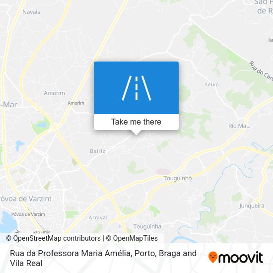 Rua da Professora Maria Amélia mapa