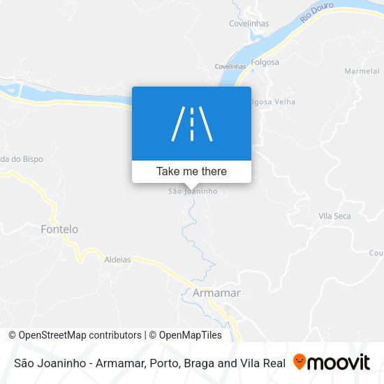 São Joaninho - Armamar mapa