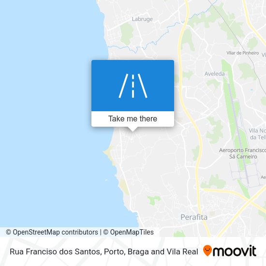 Rua Franciso dos Santos mapa
