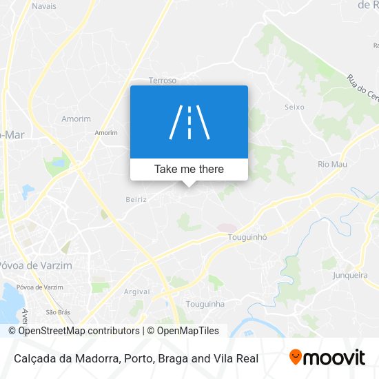 Calçada da Madorra map