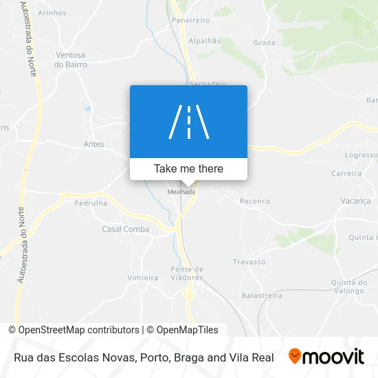 Rua das Escolas Novas map