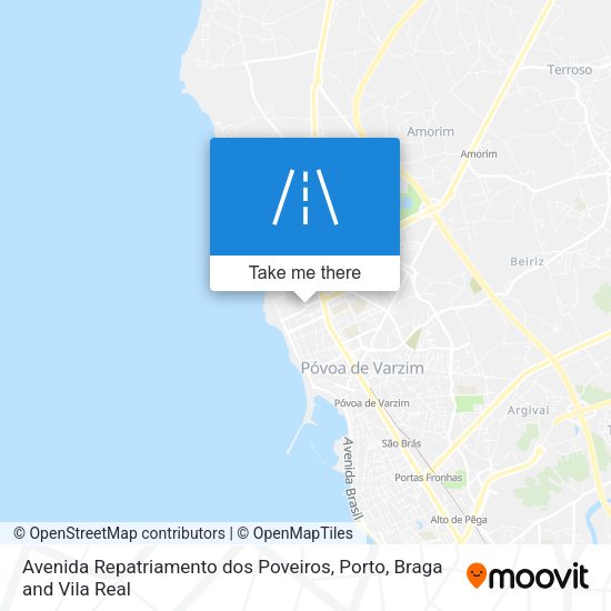 Avenida Repatriamento dos Poveiros map