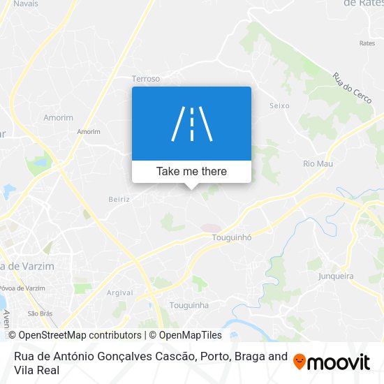 Rua de António Gonçalves Cascão mapa