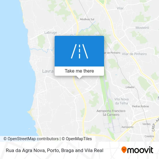 Rua da Agra Nova map