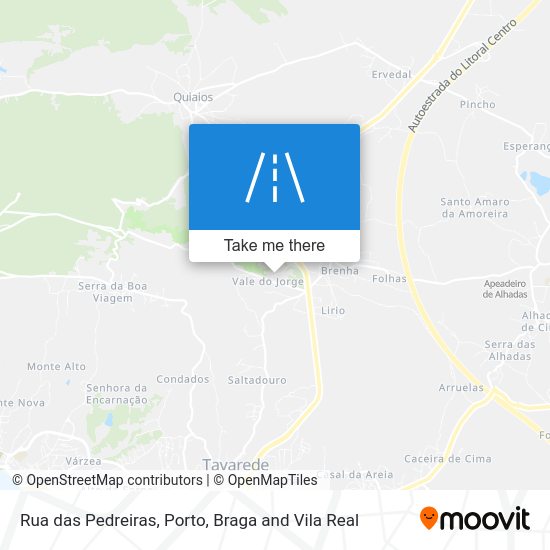 Rua das Pedreiras map