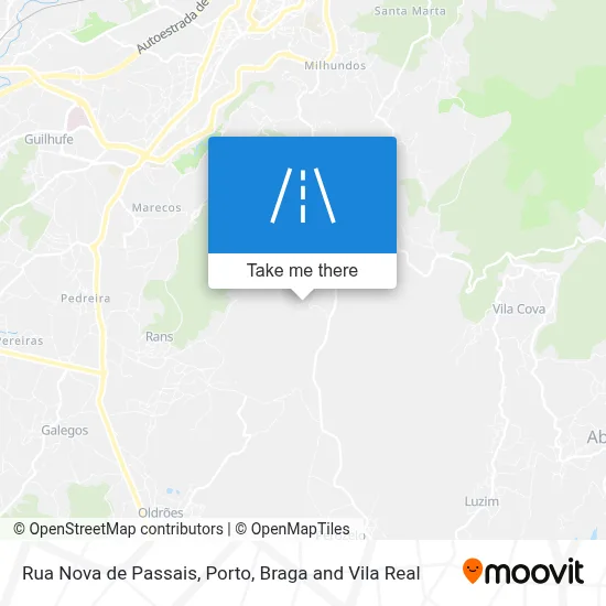 Rua Nova de Passais map