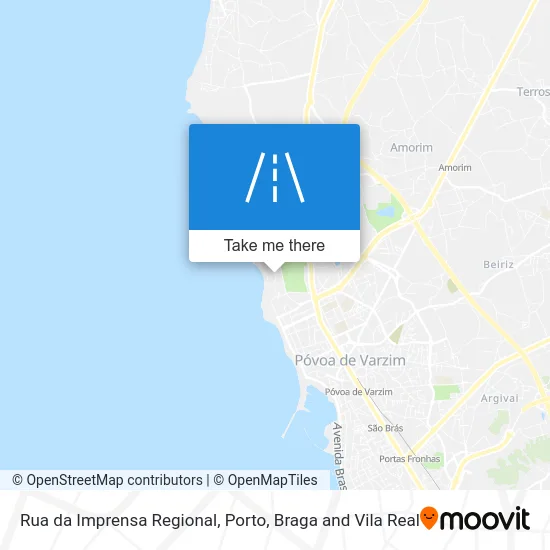 Rua da Imprensa Regional map