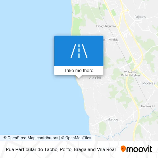 Rua Particular do Tacho map