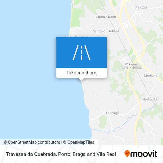 Travessa da Quebrada mapa