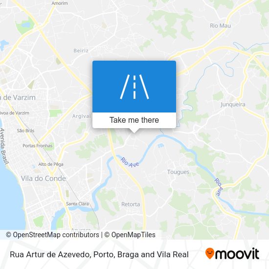 Rua Artur de Azevedo mapa