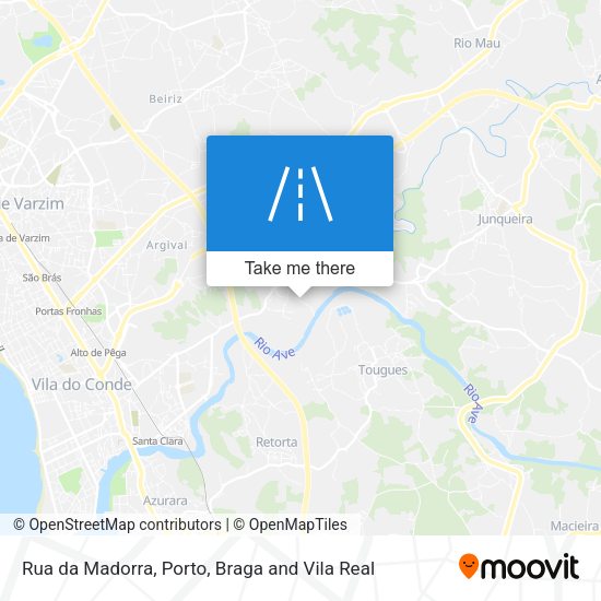 Rua da Madorra mapa