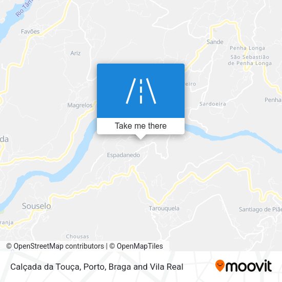 Calçada da Touça map