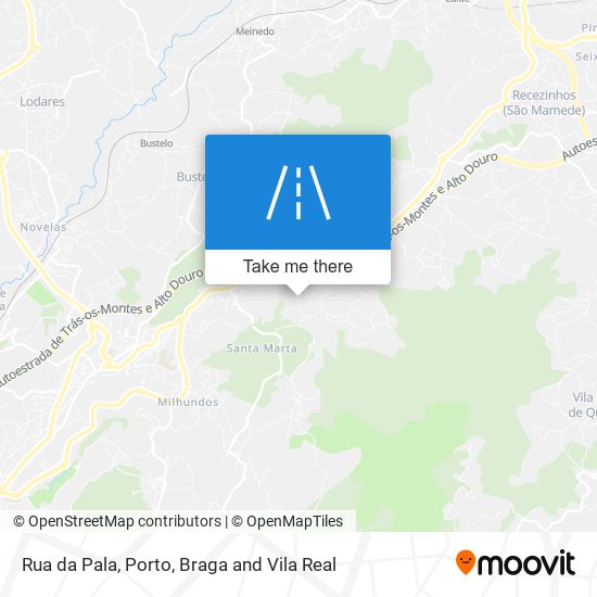 Rua da Pala map