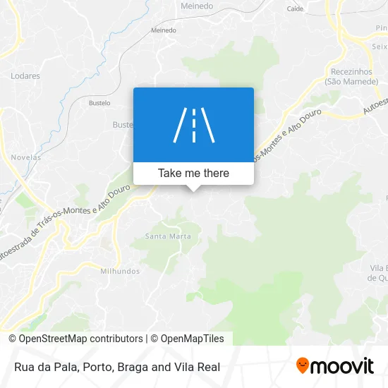 Rua da Pala map