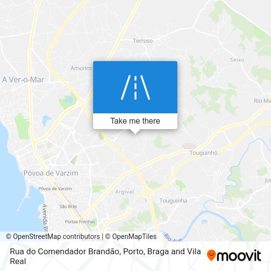 Rua do Comendador Brandão mapa