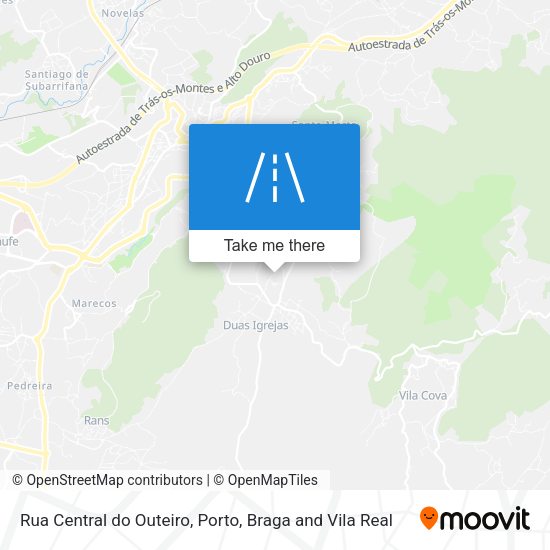 Rua Central do Outeiro map