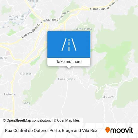 Rua Central do Outeiro map