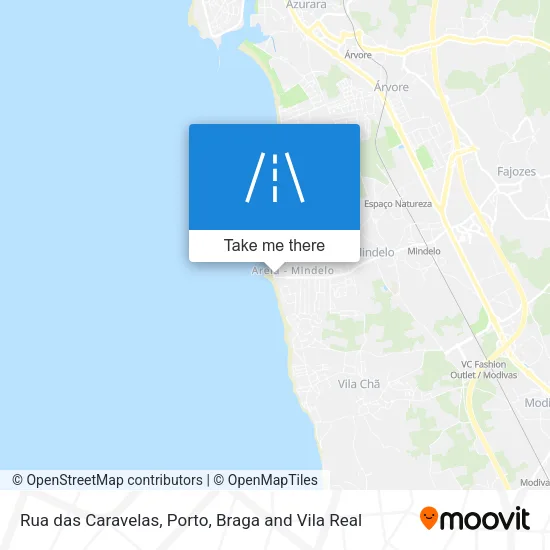 Rua das Caravelas map