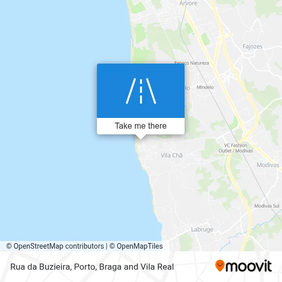 Rua da Buzieira map