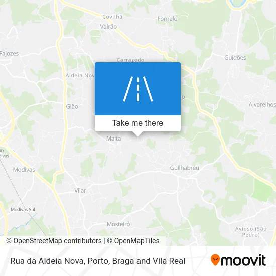 Rua da Aldeia Nova map