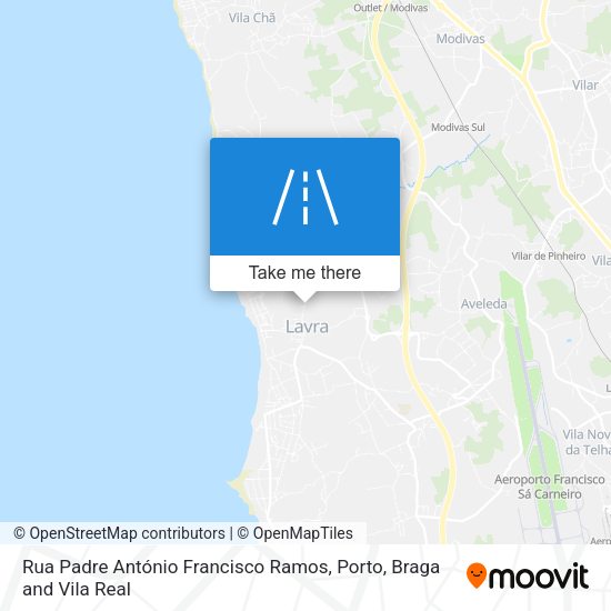 Rua Padre António Francisco Ramos map