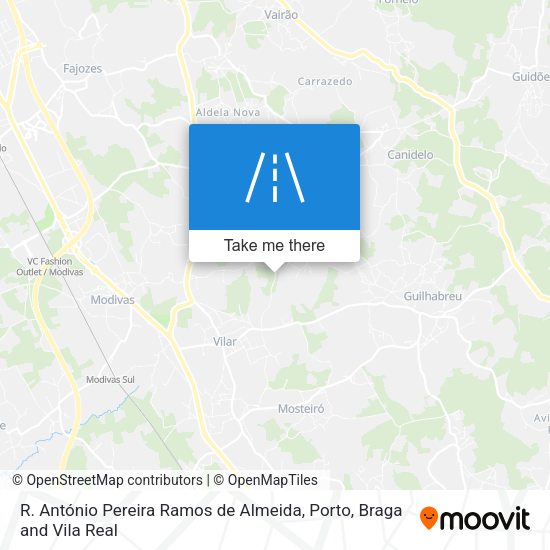 R. António Pereira Ramos de Almeida mapa