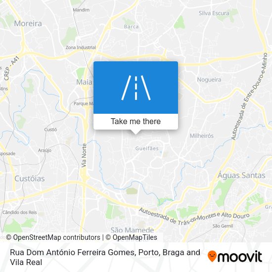 Rua Dom António Ferreira Gomes map