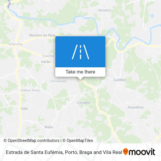 Estrada de Santa Eufémia map