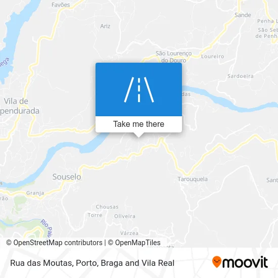 Rua das Moutas map