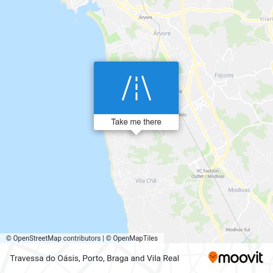 Travessa do Oásis mapa