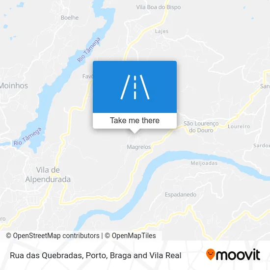 Rua das Quebradas map