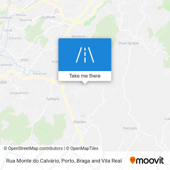 Rua Monte do Calvário mapa