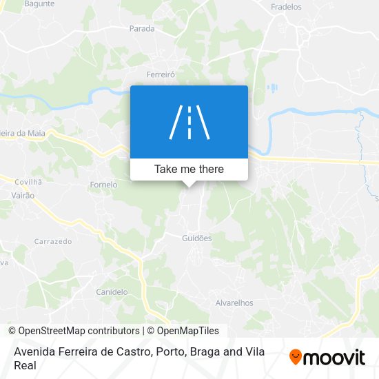 Avenida Ferreira de Castro mapa