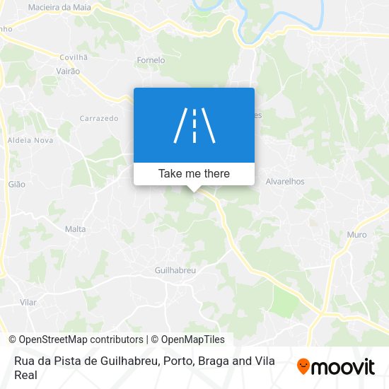 Rua da Pista de Guilhabreu map