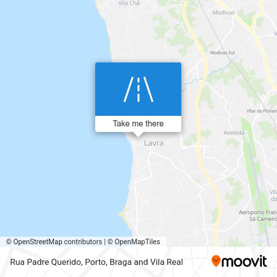 Rua Padre Querido mapa
