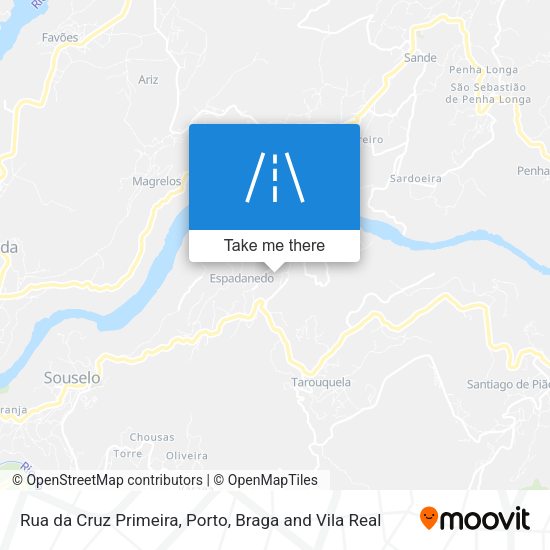 Rua da Cruz Primeira mapa