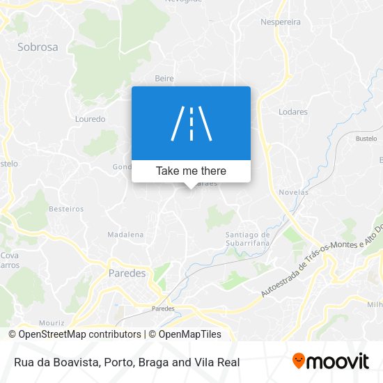 Rua da Boavista mapa