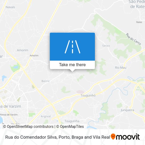 Rua do Comendador Silva mapa