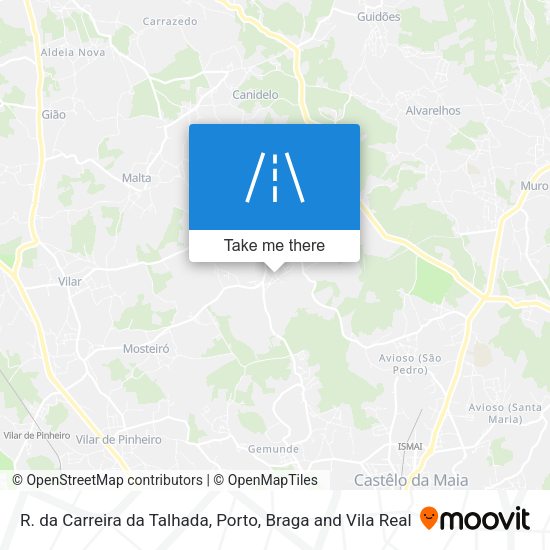 R. da Carreira da Talhada map