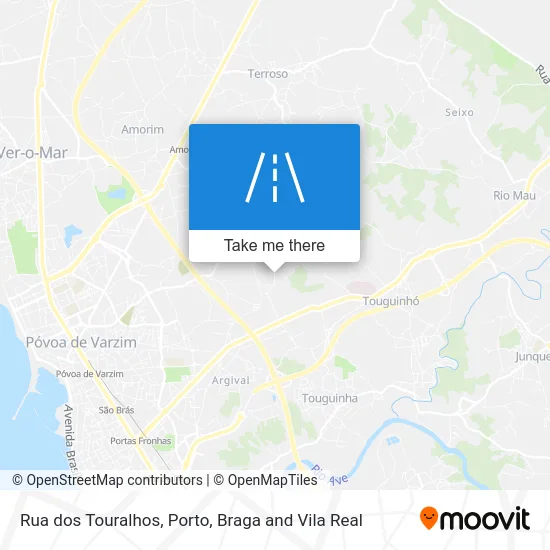 Rua dos Touralhos map