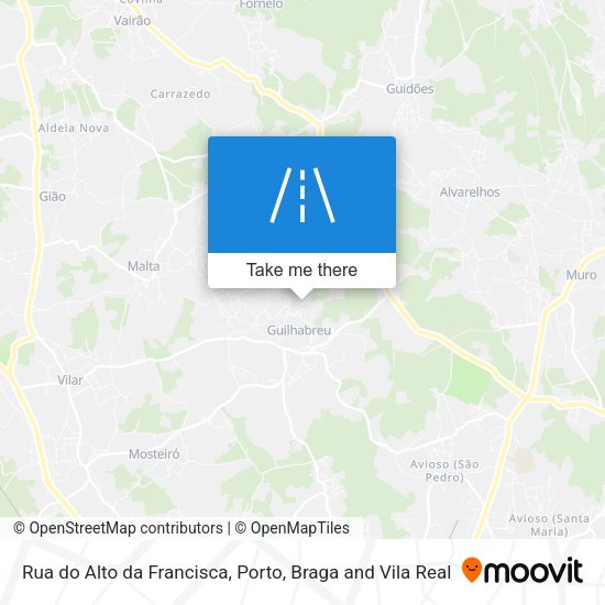 Rua do Alto da Francisca map