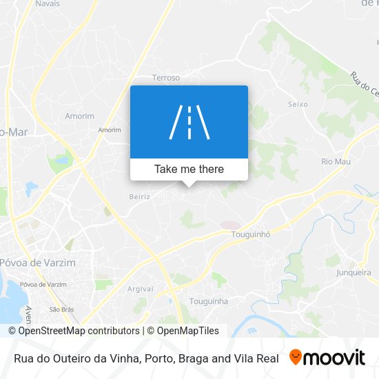 Rua do Outeiro da Vinha mapa