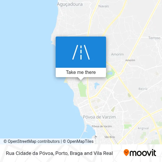 Rua Cidade da Póvoa map