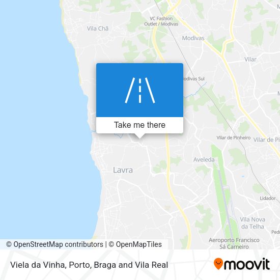 Viela da Vinha mapa