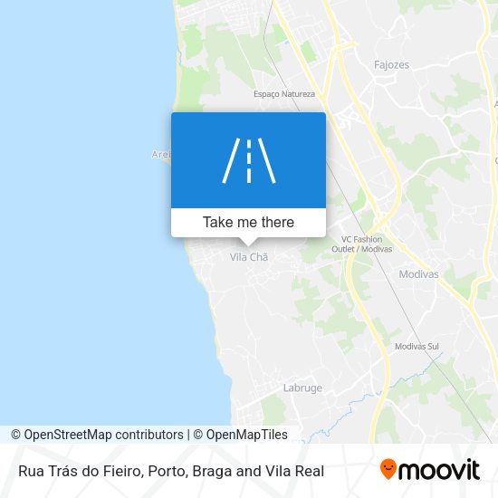 Rua Trás do Fieiro map