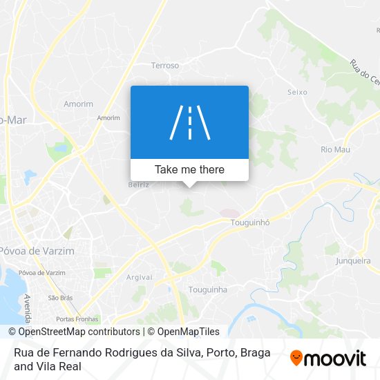 Rua de Fernando Rodrigues da Silva map